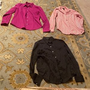 3 Ralph LAUREN’S BUTTON DOWN $35 size M